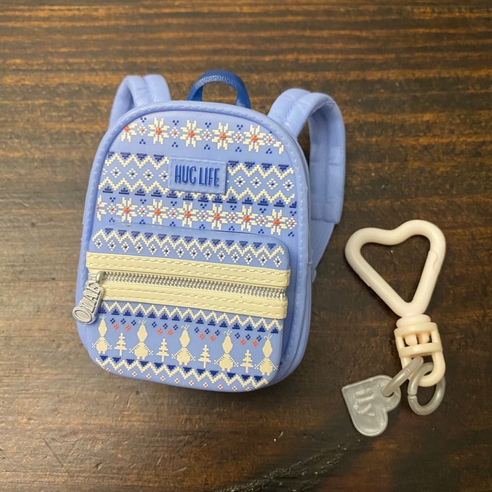 Disney ily 4EVER Olaf Frozen Blue Fair Isle Doll Backpack‎ Accessory Jakks